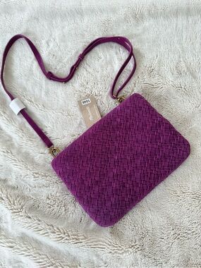 Madewell Purple Woven Crossbody Bag
